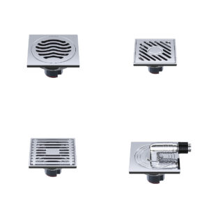 Bathroom Fitting Rectangle Tile Corner Water Cover Drainage Floor Drain